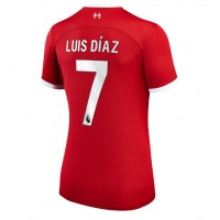 Ženski Nogometni dresi Liverpool Luis Diaz #7 Domači 2023-24 Kratek Rokav